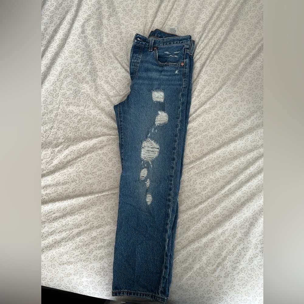 Levi’s 501 straight cropped leg